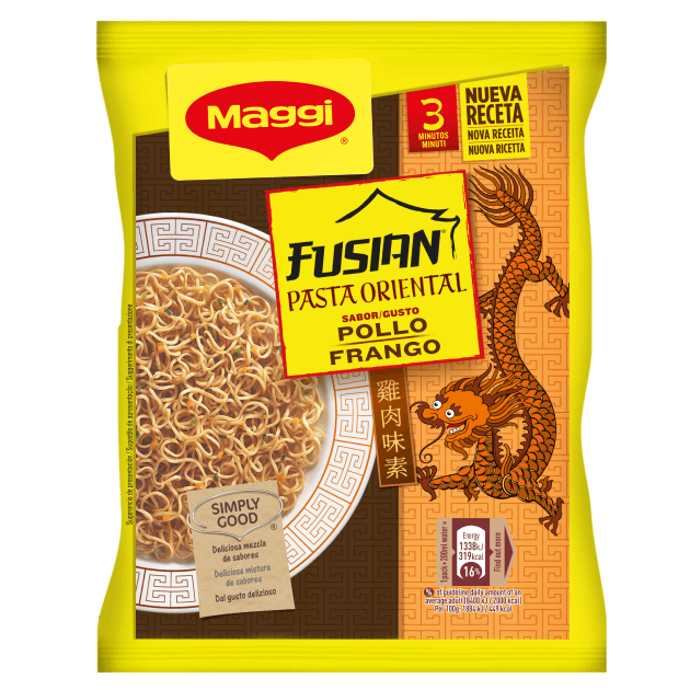 Noodles Maggi Pasta Oriental Frango frente